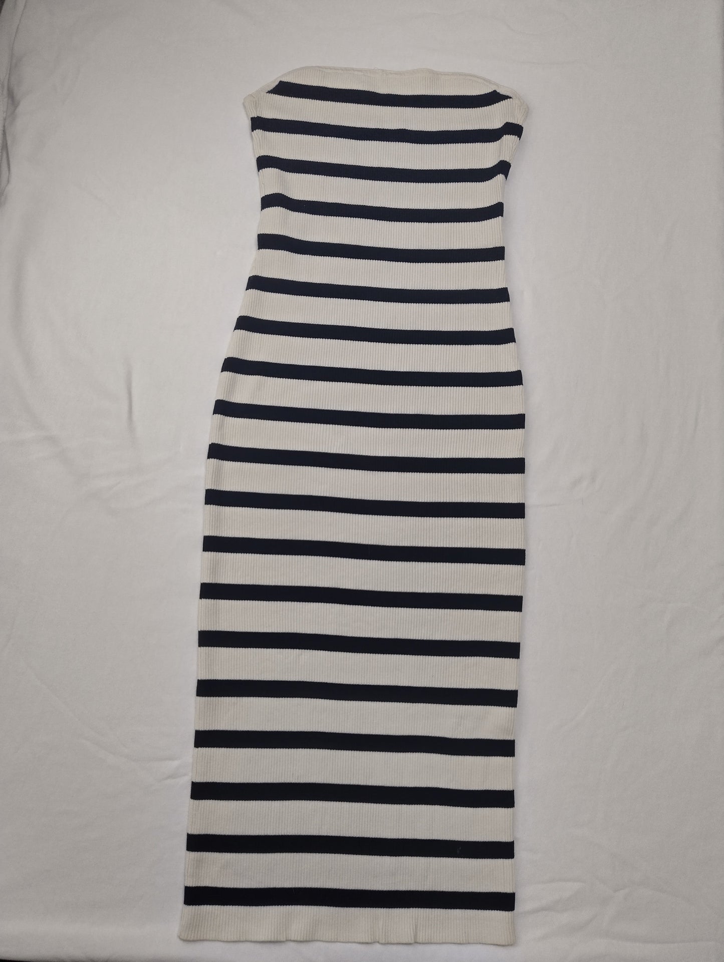 Striped midi dress from above
