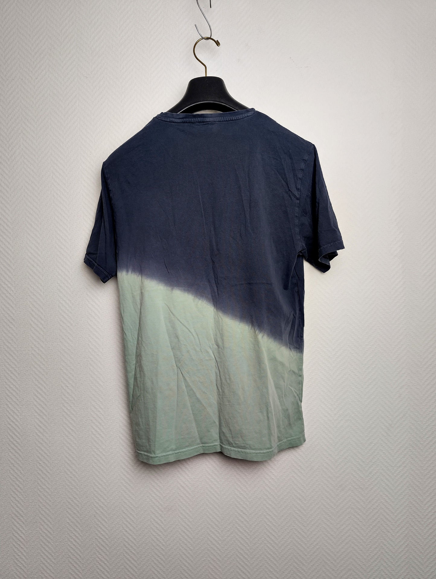 Back view of the stylish ombre t-shirt