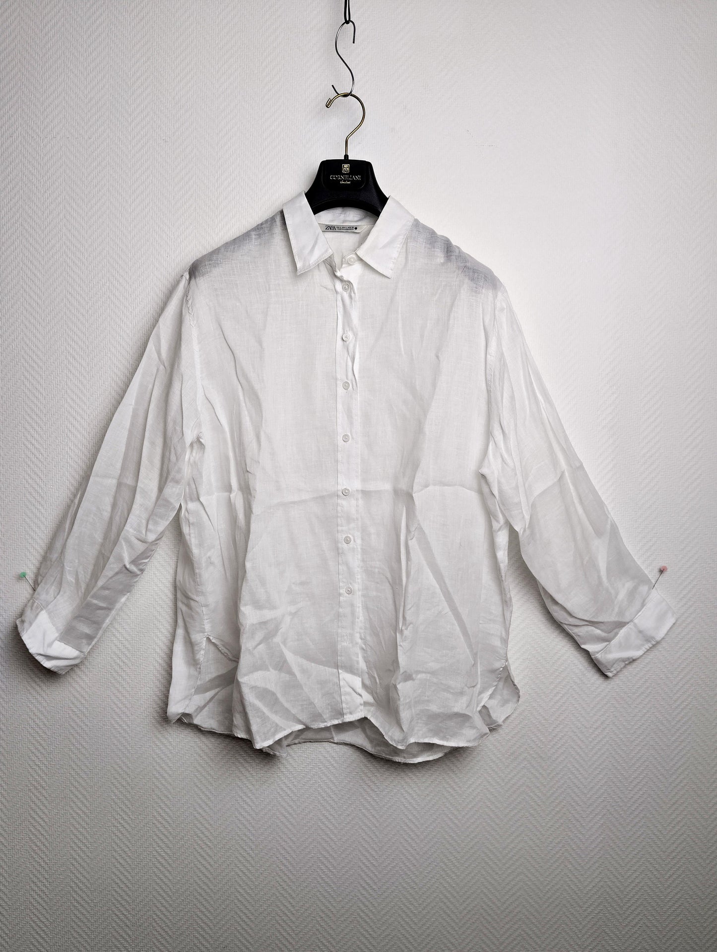 Front view of the white shirt