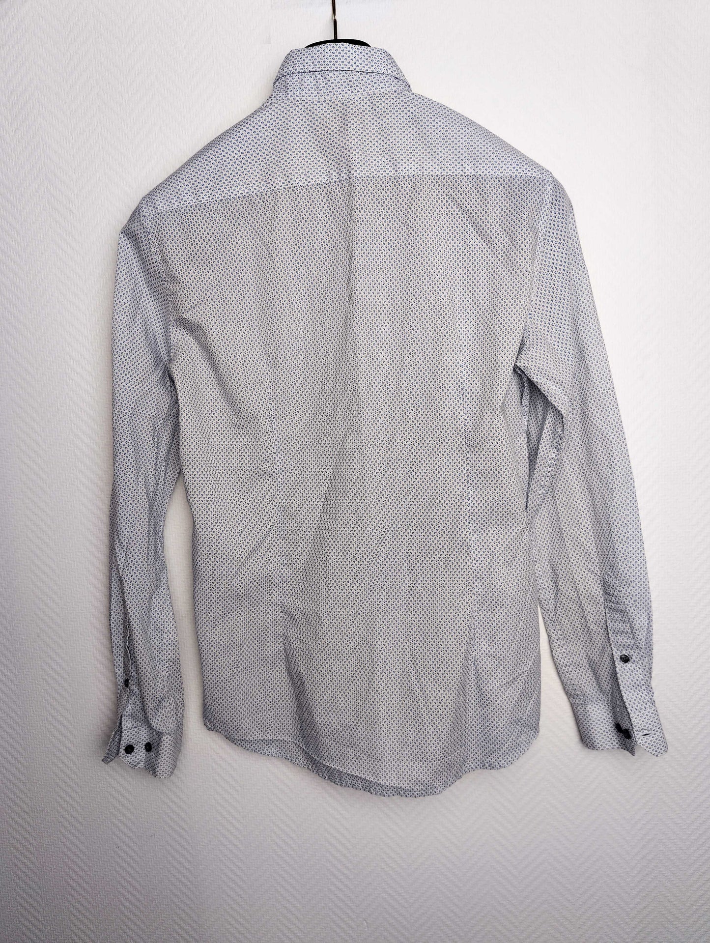 Back view of the slim fit shirt