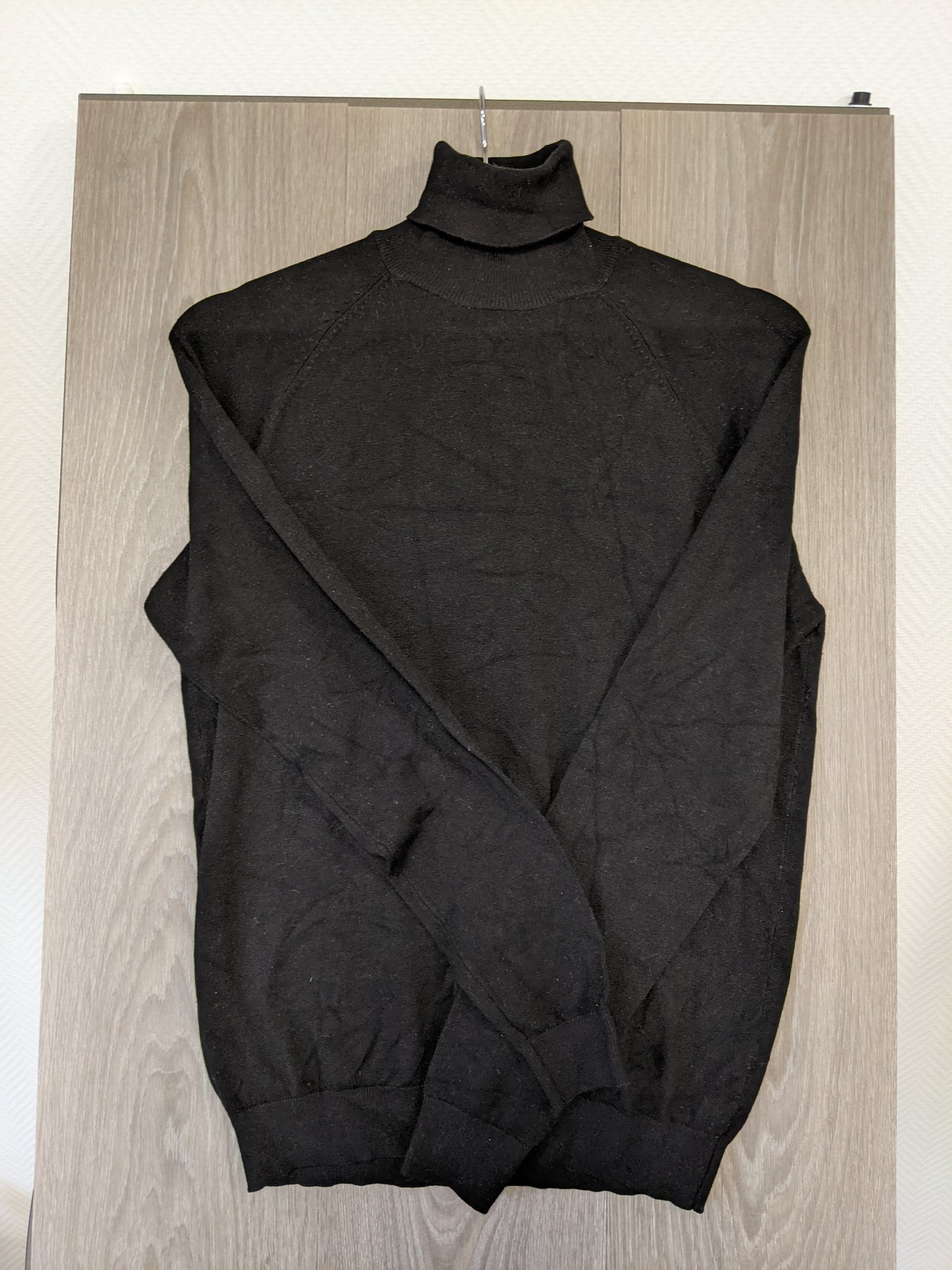 Zara Black Turtleneck Sweater Side View