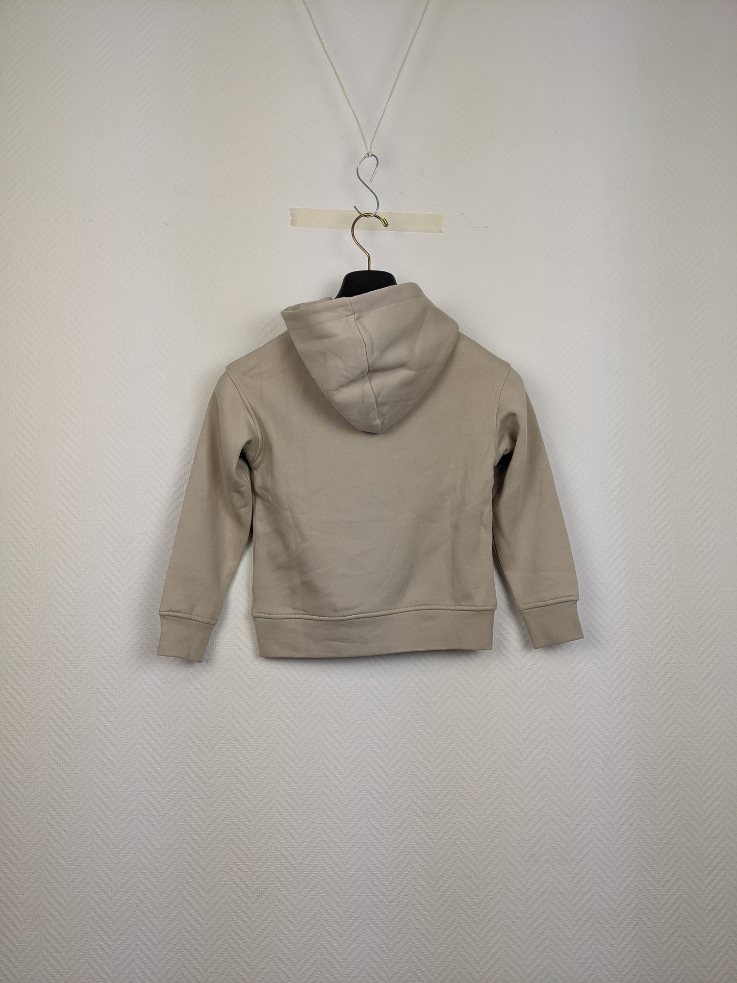 Back view of beige Jack & Jones hoodie
