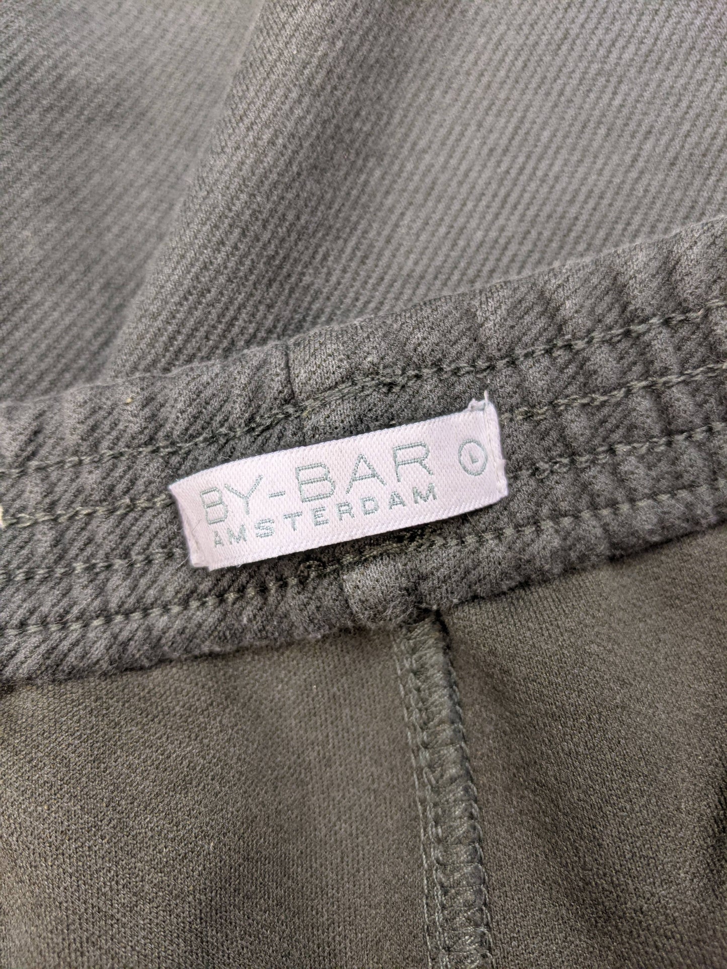 Close-up of By-Bar Amsterdam label