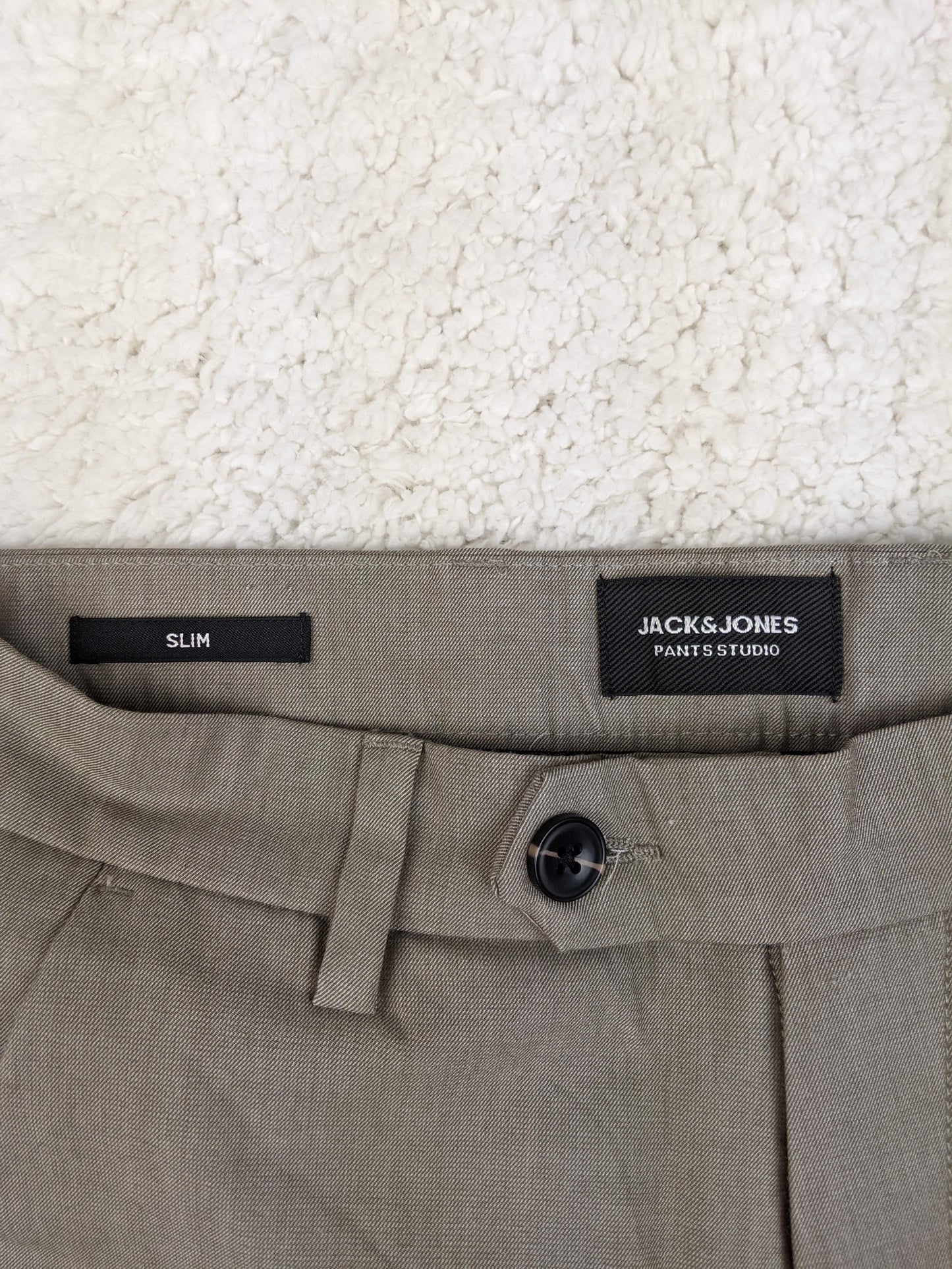 Close-up of Jack & Jones pants label
