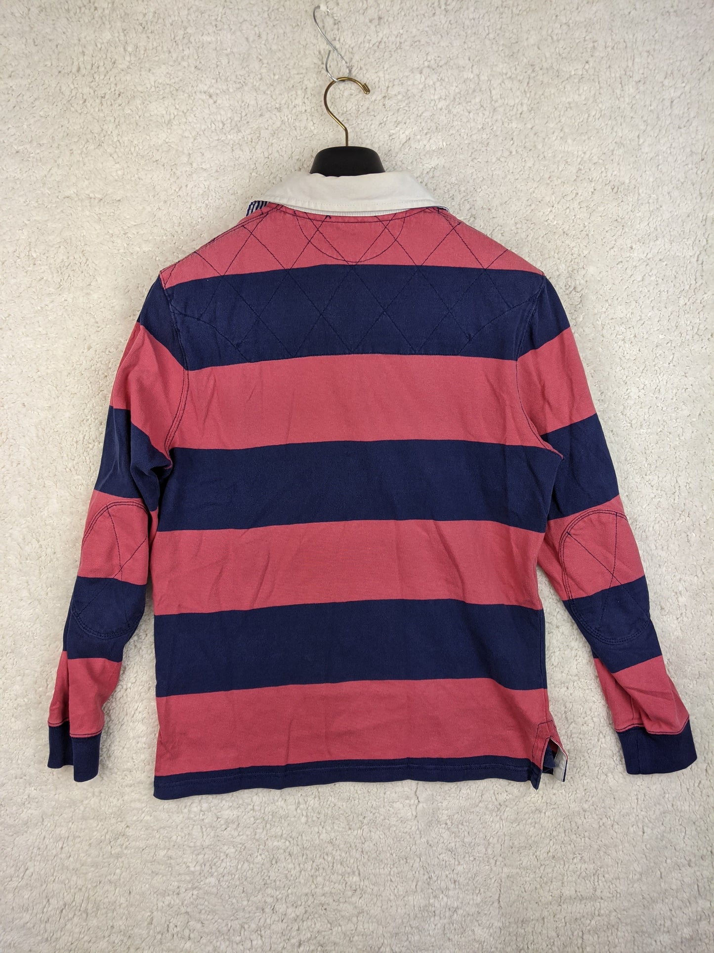 Back view of Ralph Lauren striped rugby shirt