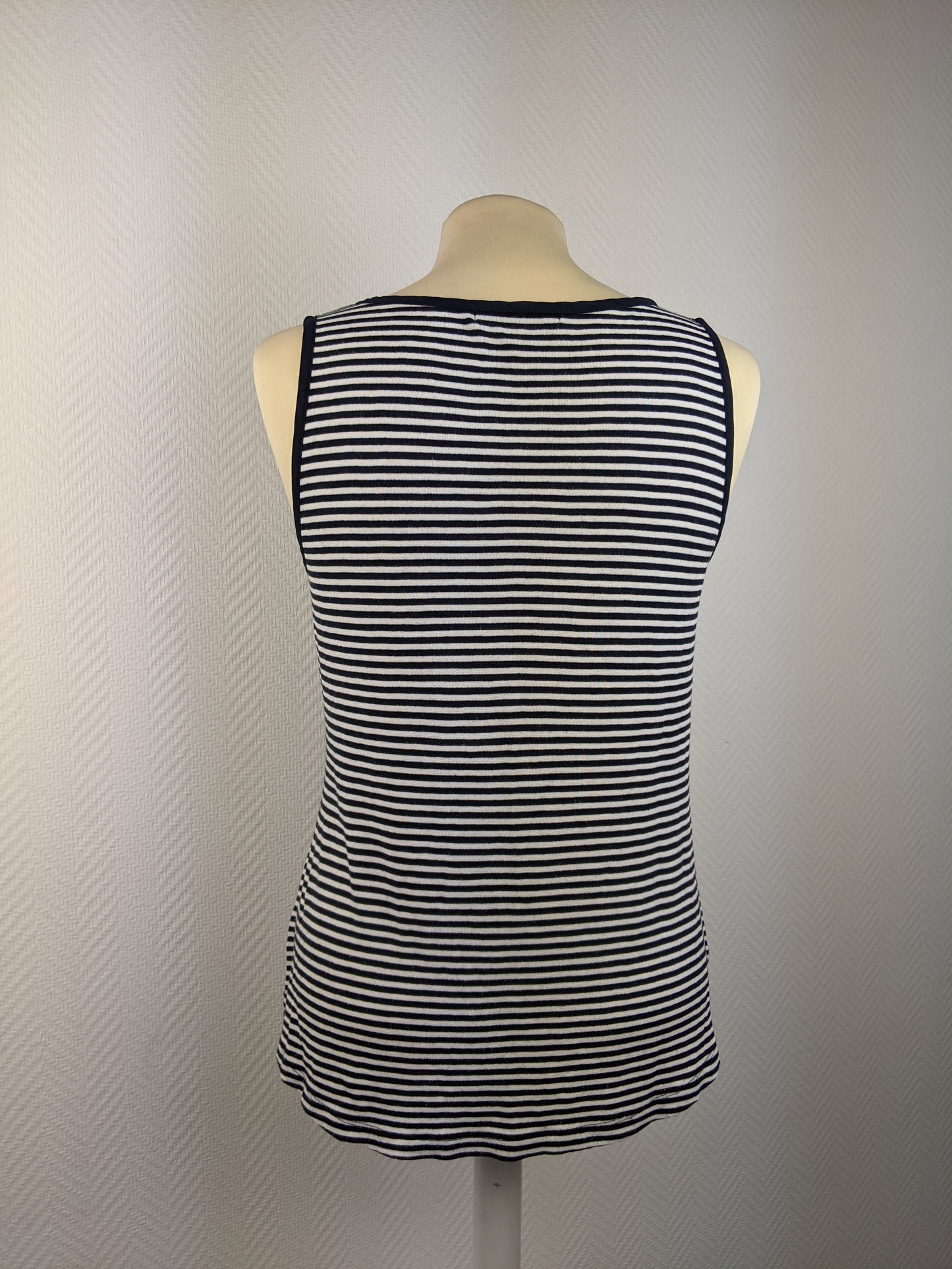 Back view of Banana Republic striped tank top