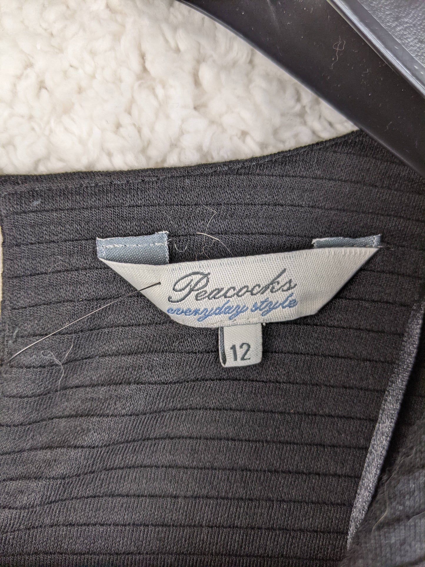 Brand label showing Peacocks size 12
