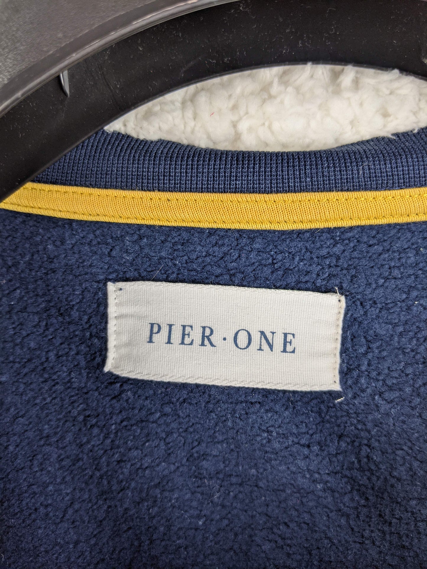 Pier One brand label inside the sweatshirt