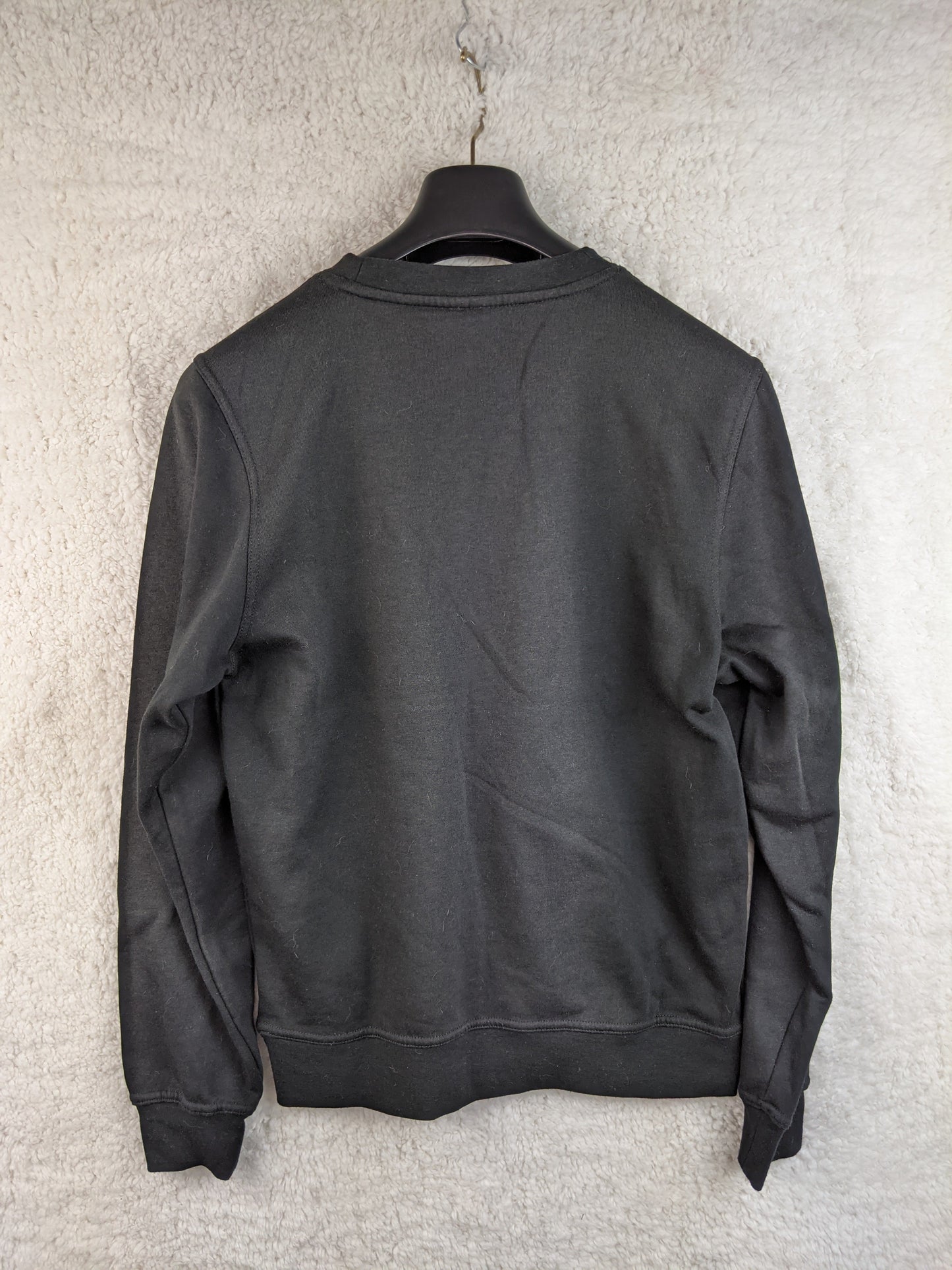 Back view of Clique black graphic sweatshirt
