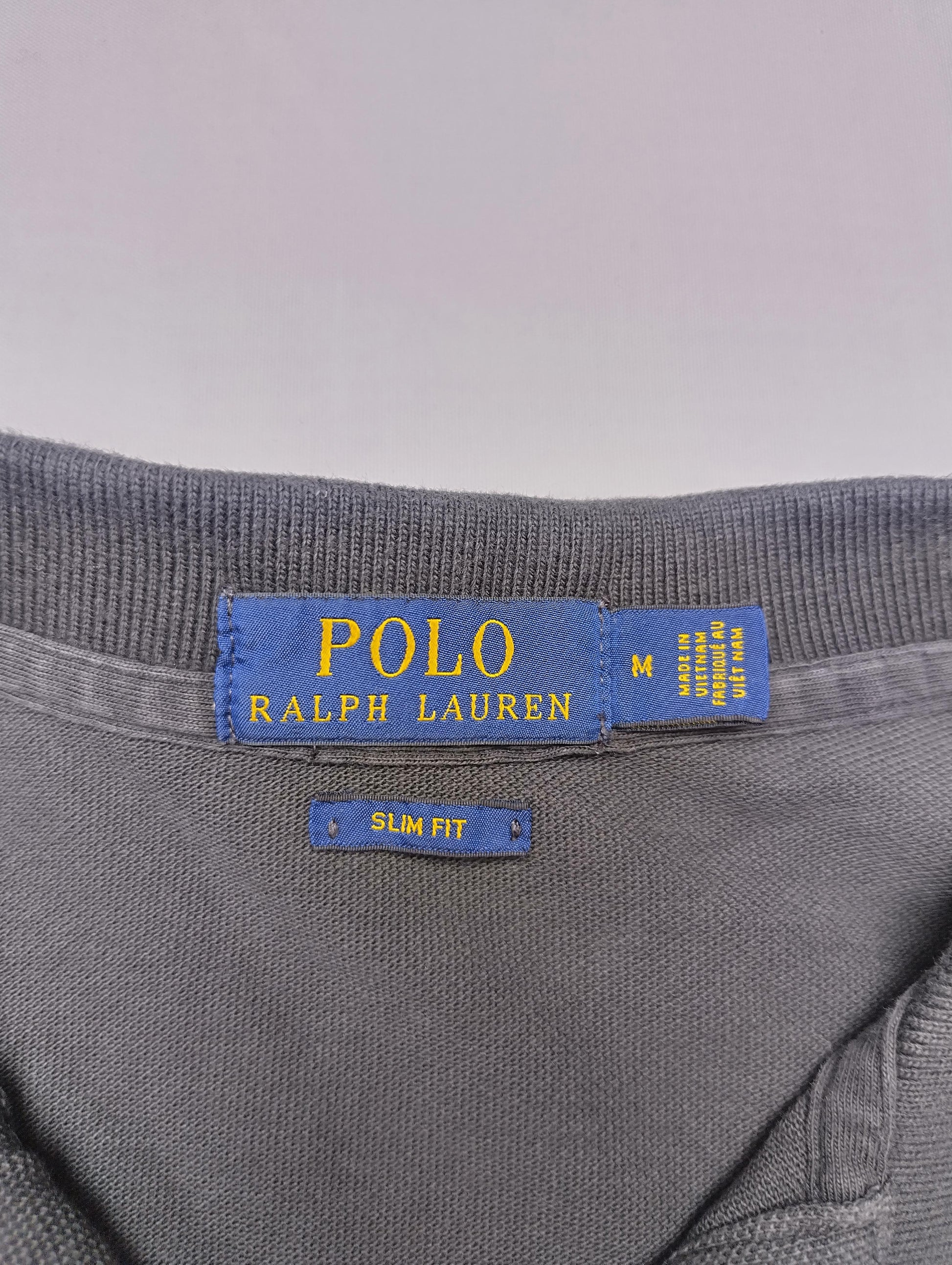Another view of the Polo Ralph Lauren label on the shirt