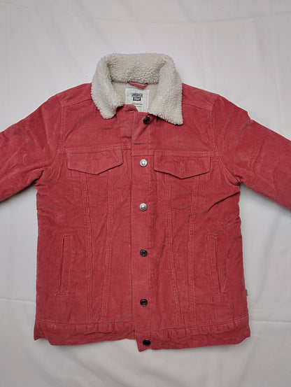 Front view of the cozy corduroy jacket