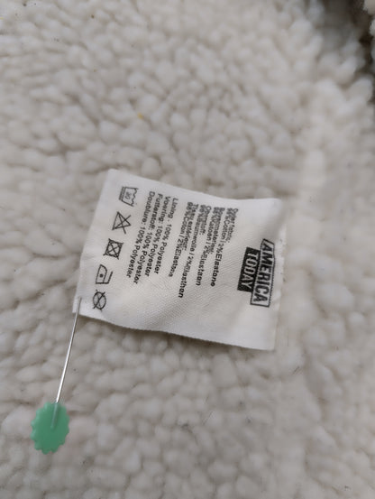 Care instruction tag on the jacket