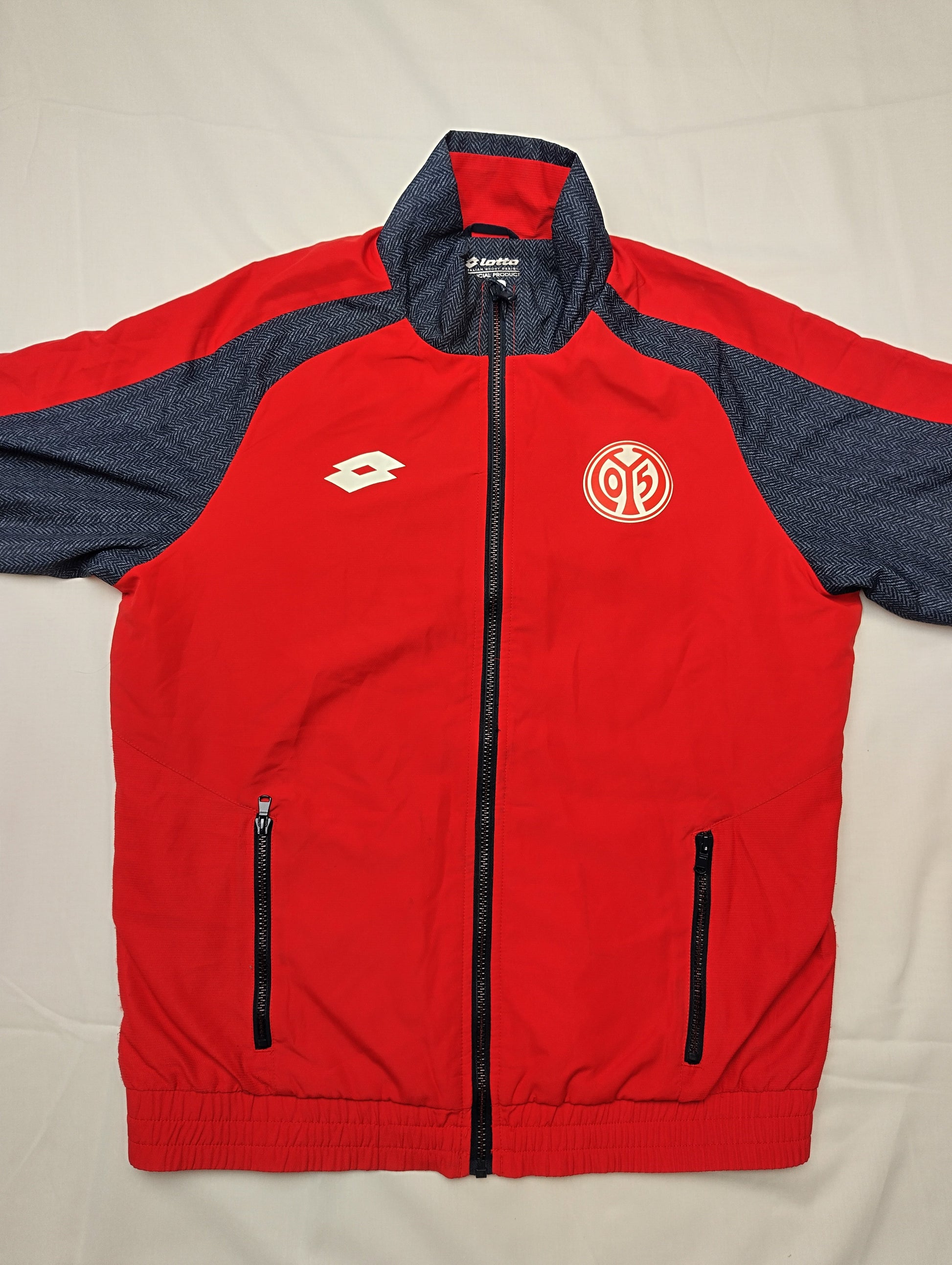 Front view of Lotto red sports jacket