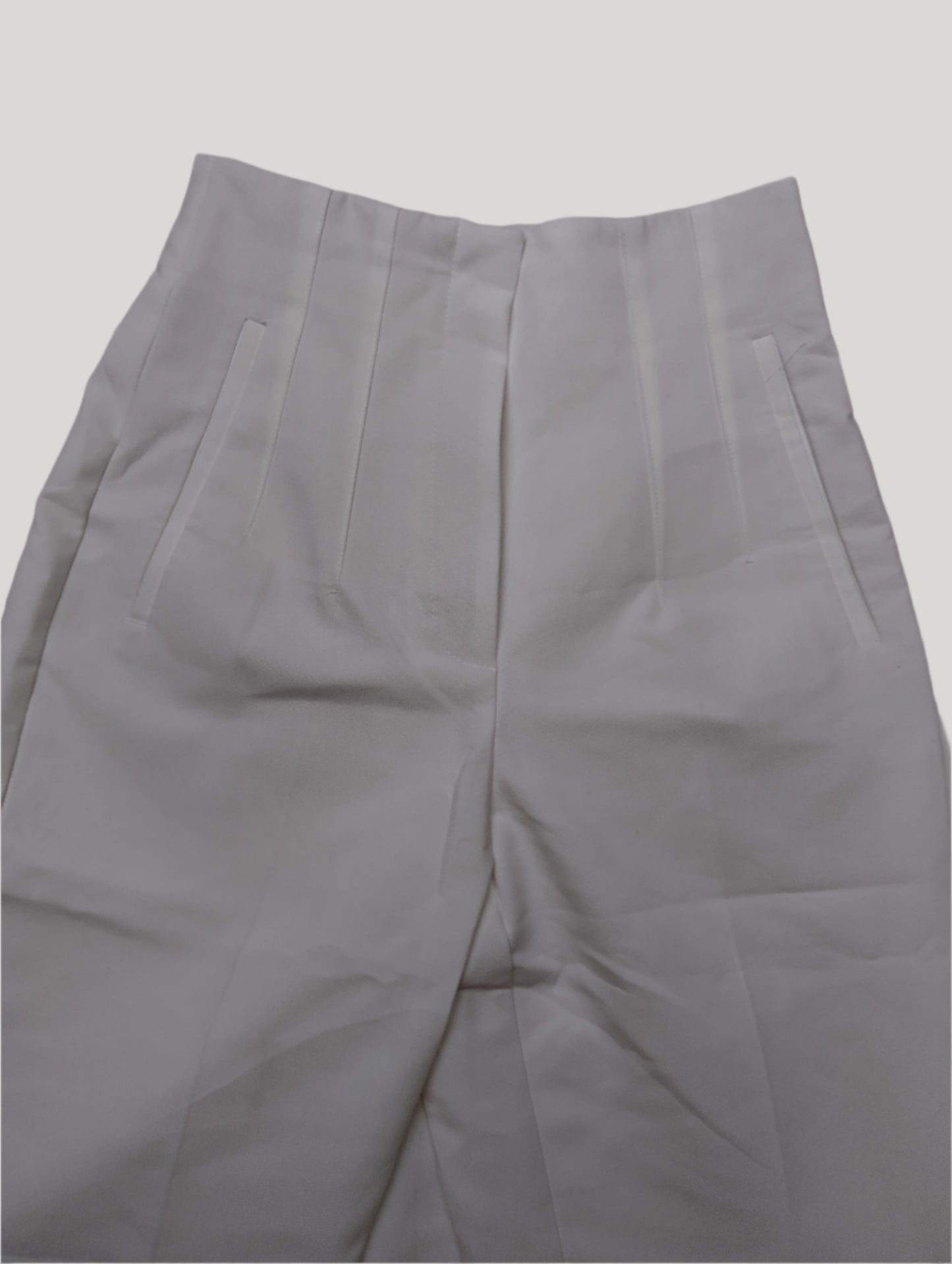 Back view of white trousers