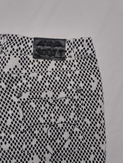 Close-up of the waistband and brand label
