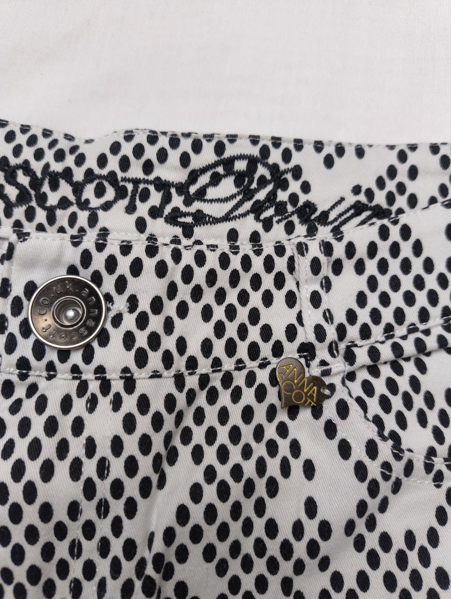 Close-up of button detail