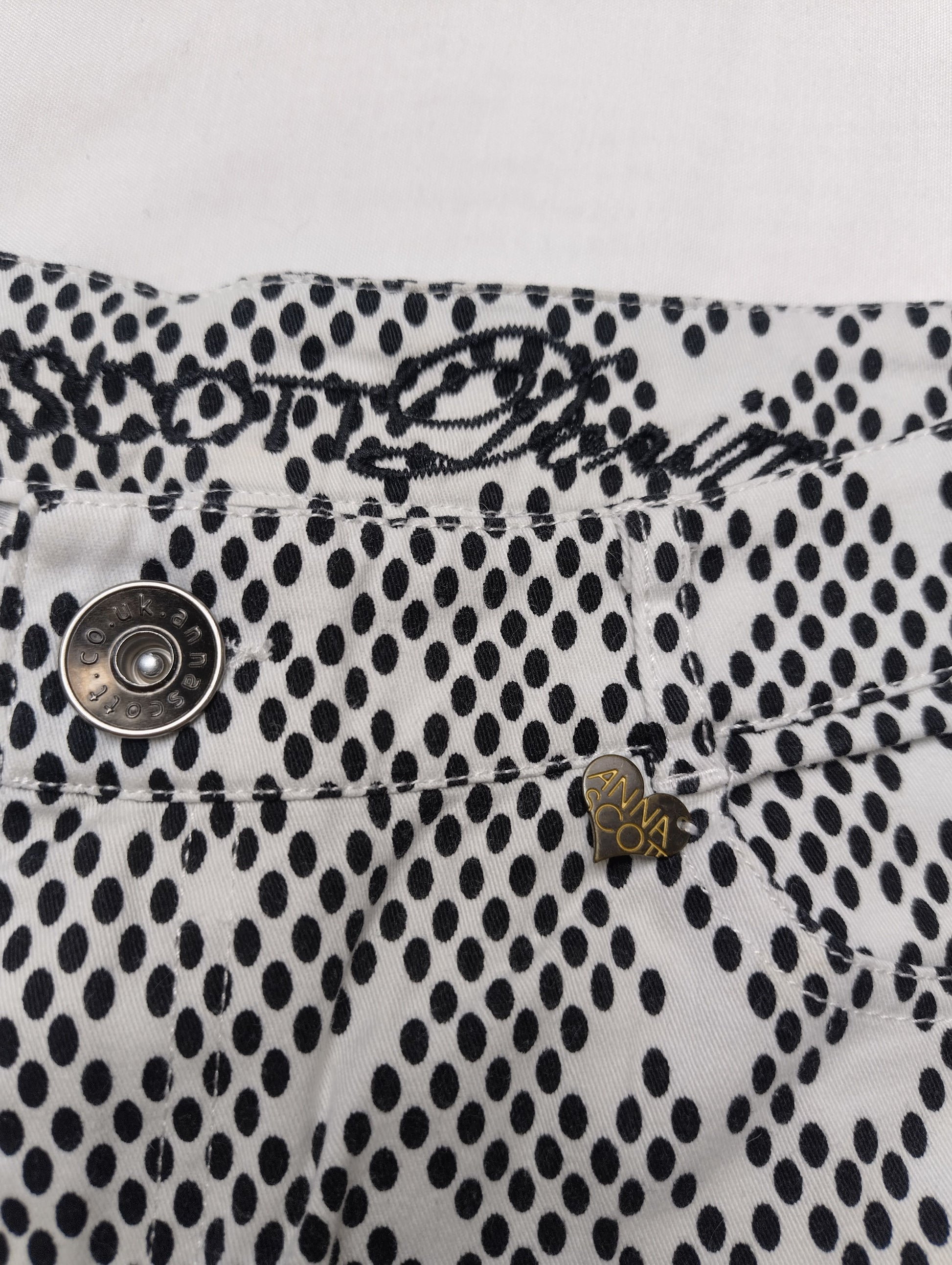 Close-up of button detail