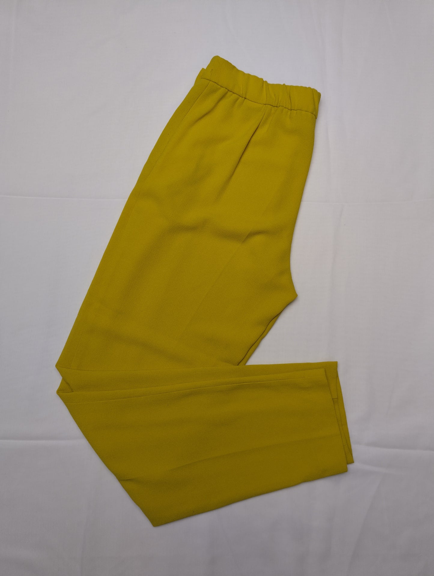 Yellow pants folded