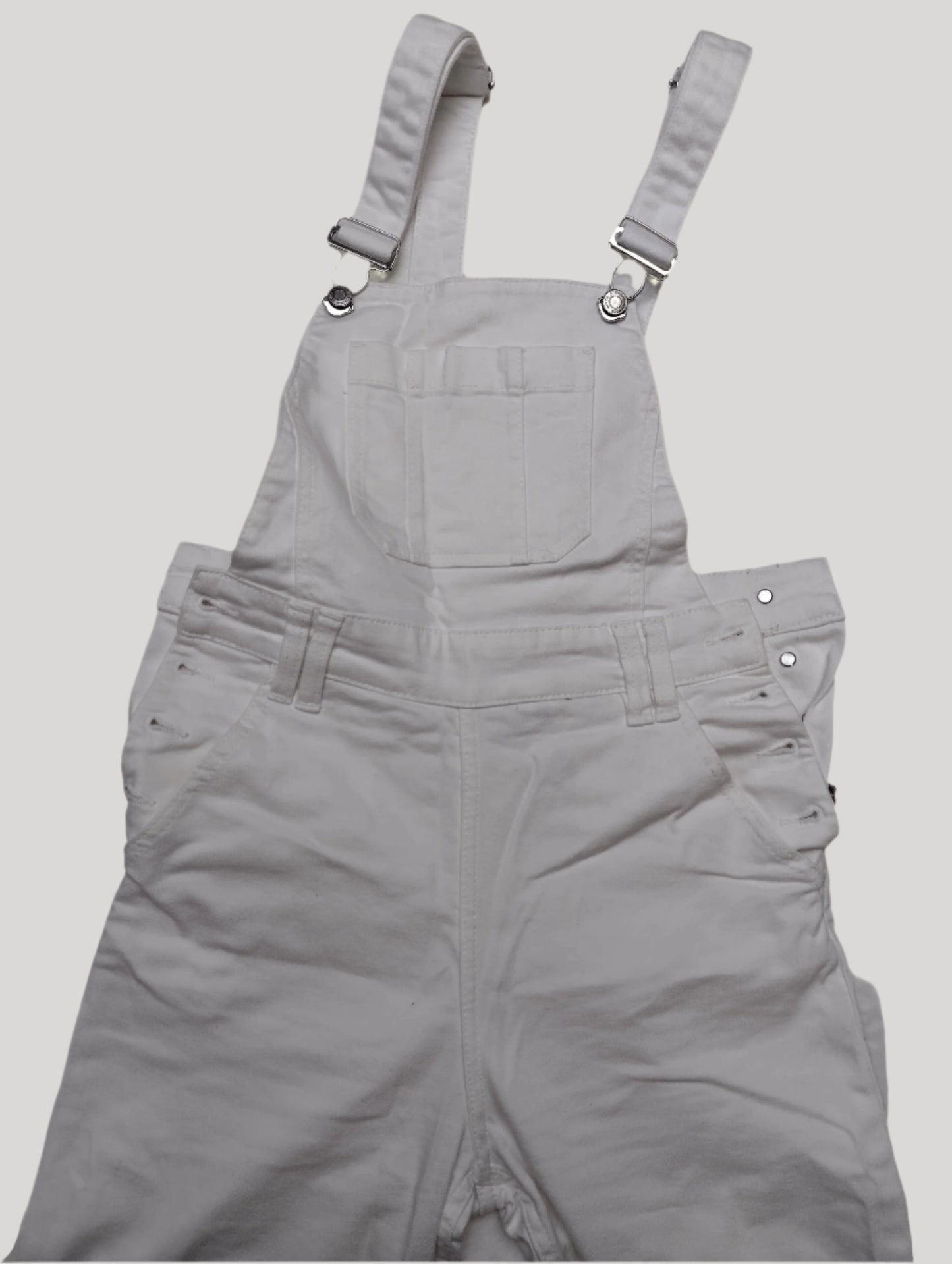 White overalls front view