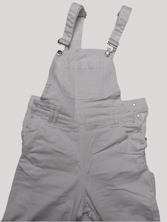 White overalls front view