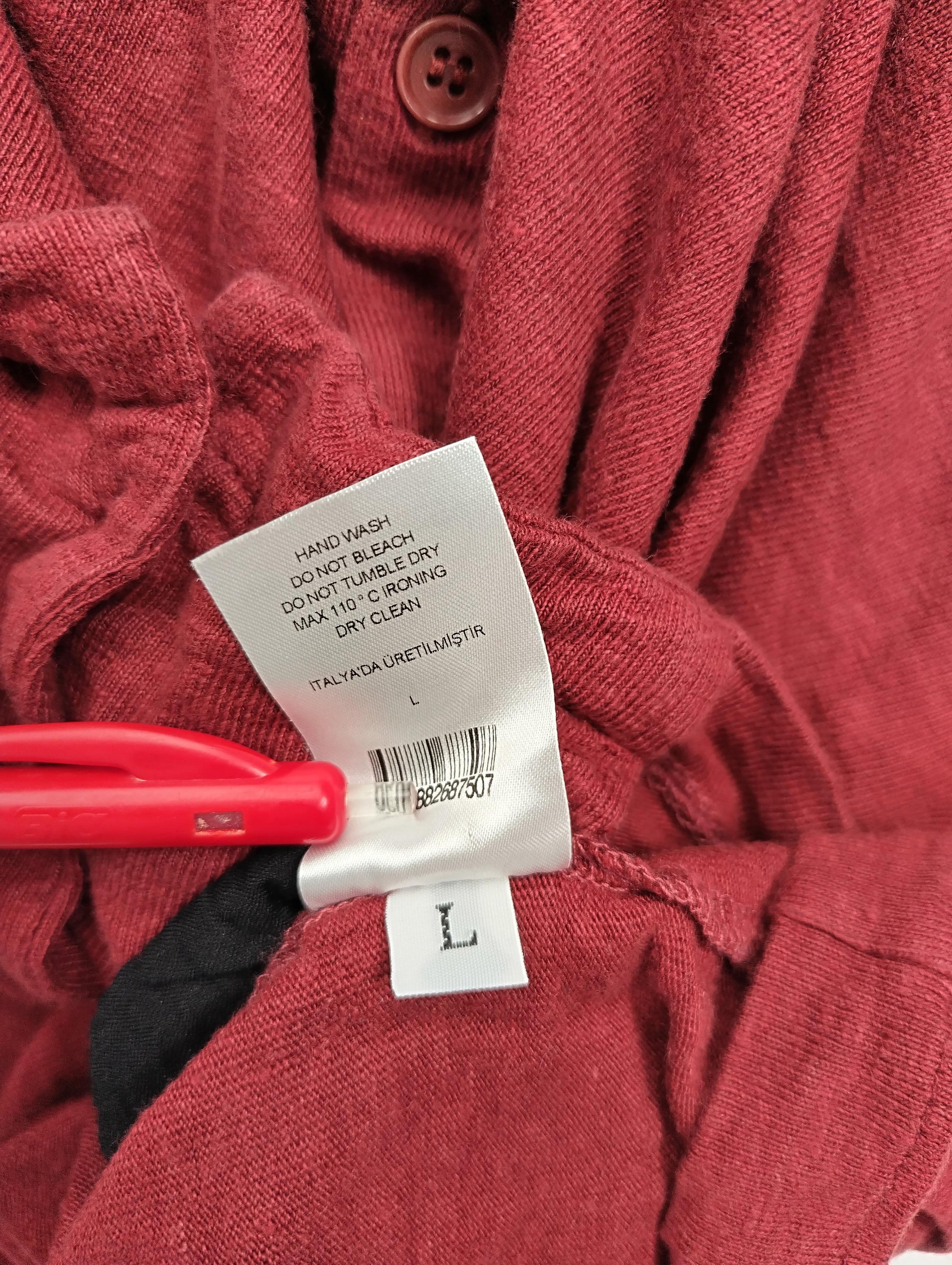 Care details on shirt tag