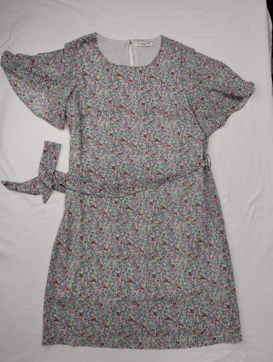 Floral dress flat lay