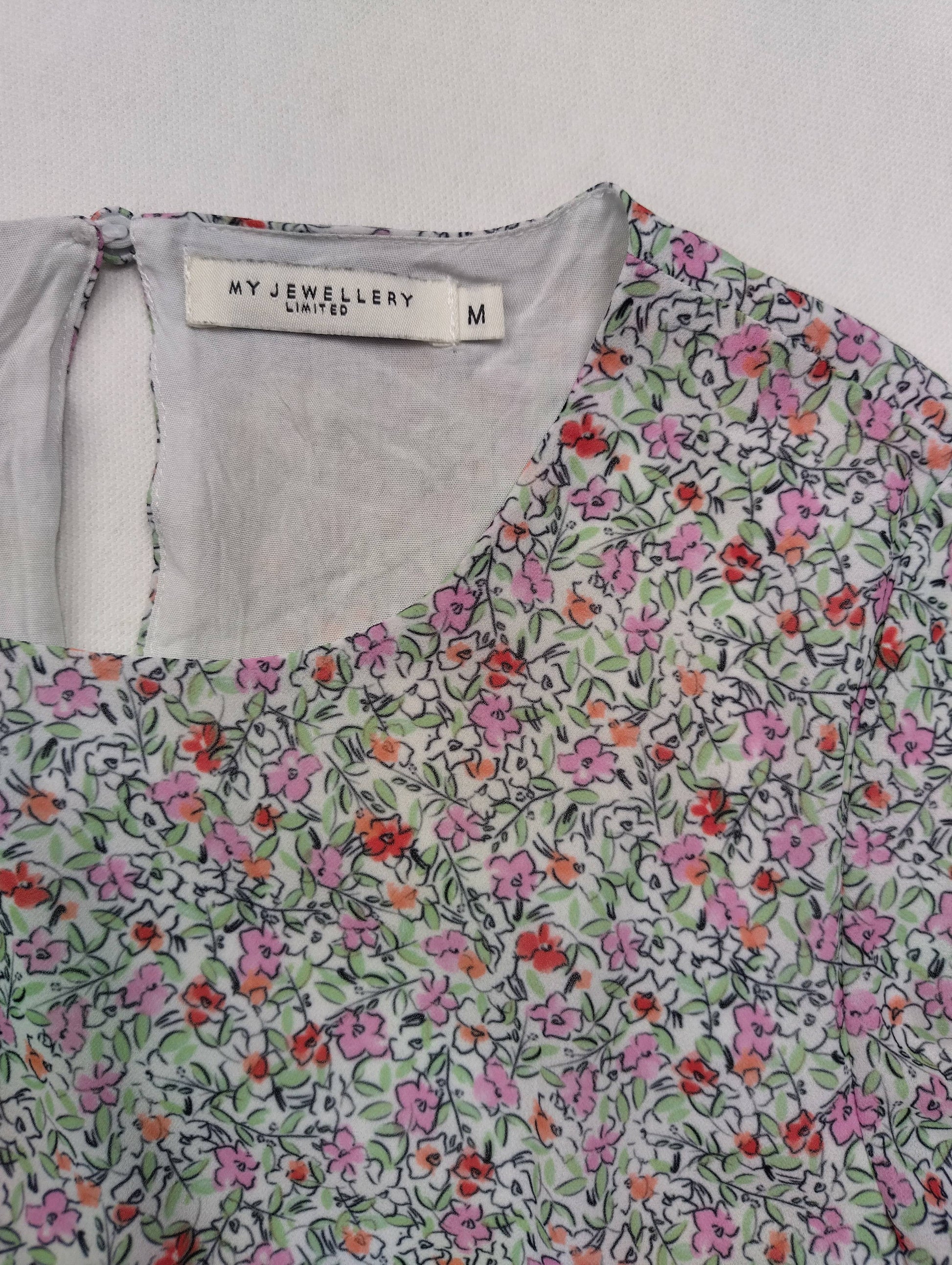 Close-up of dress tag