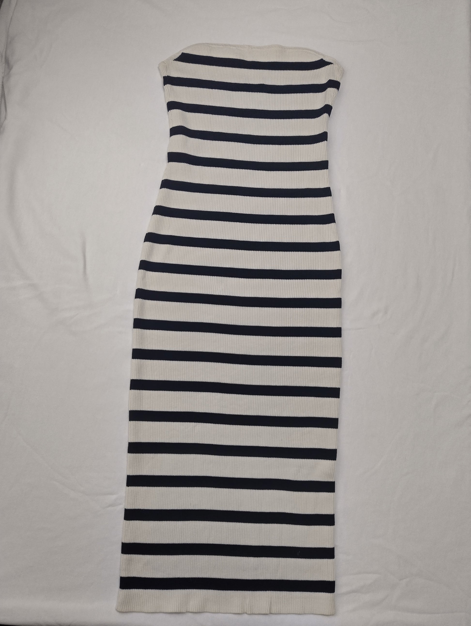 Striped midi dress from above