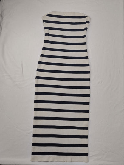 Striped midi dress from above