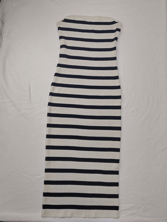 Striped midi dress from above