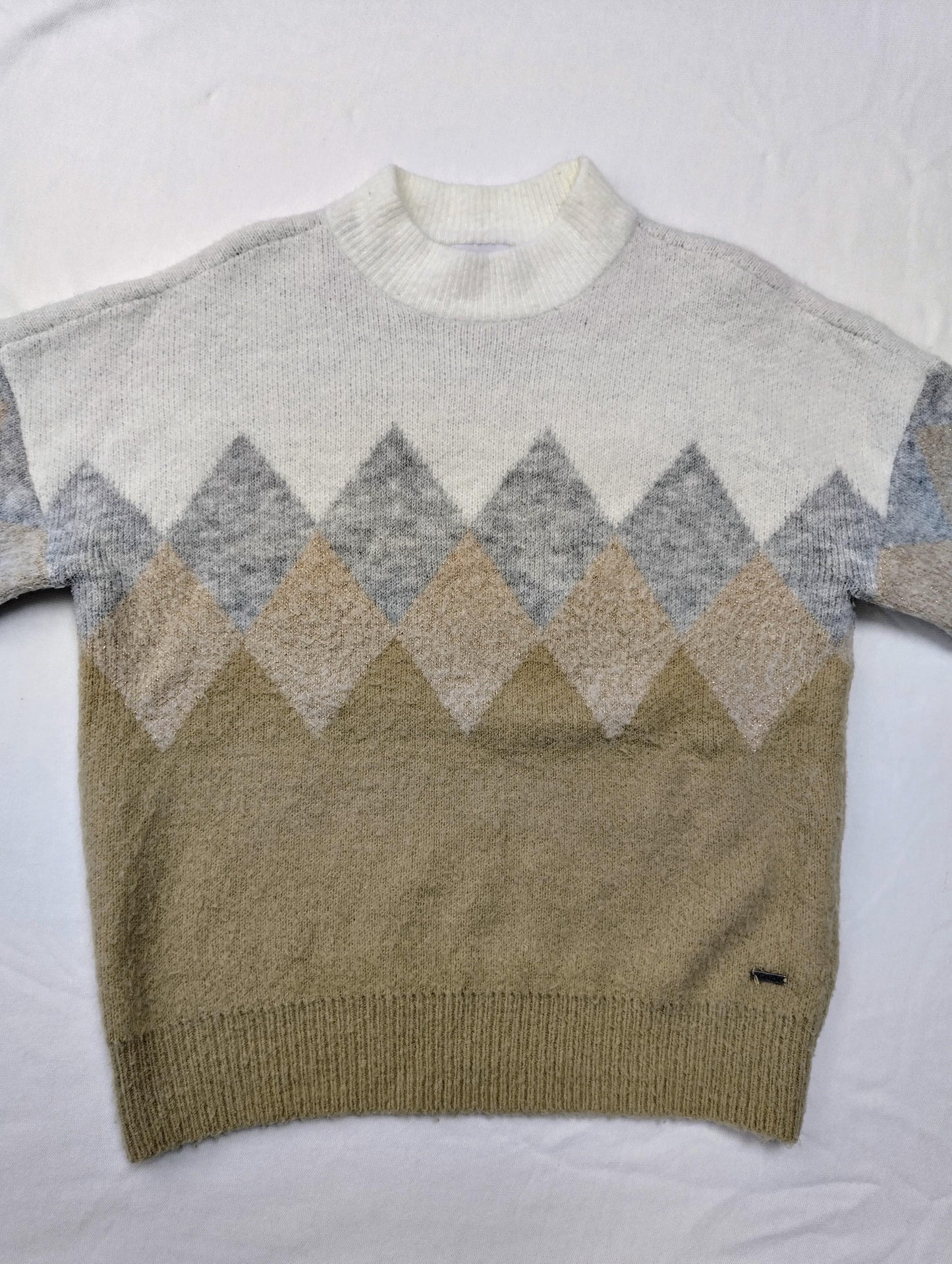 Cotton Club diamond pattern sweater front view
