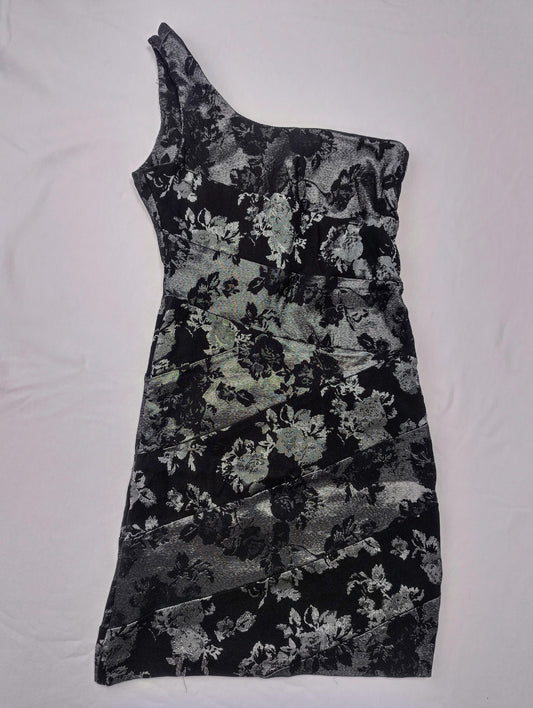 Jane Norman One-Shoulder Floral Dress