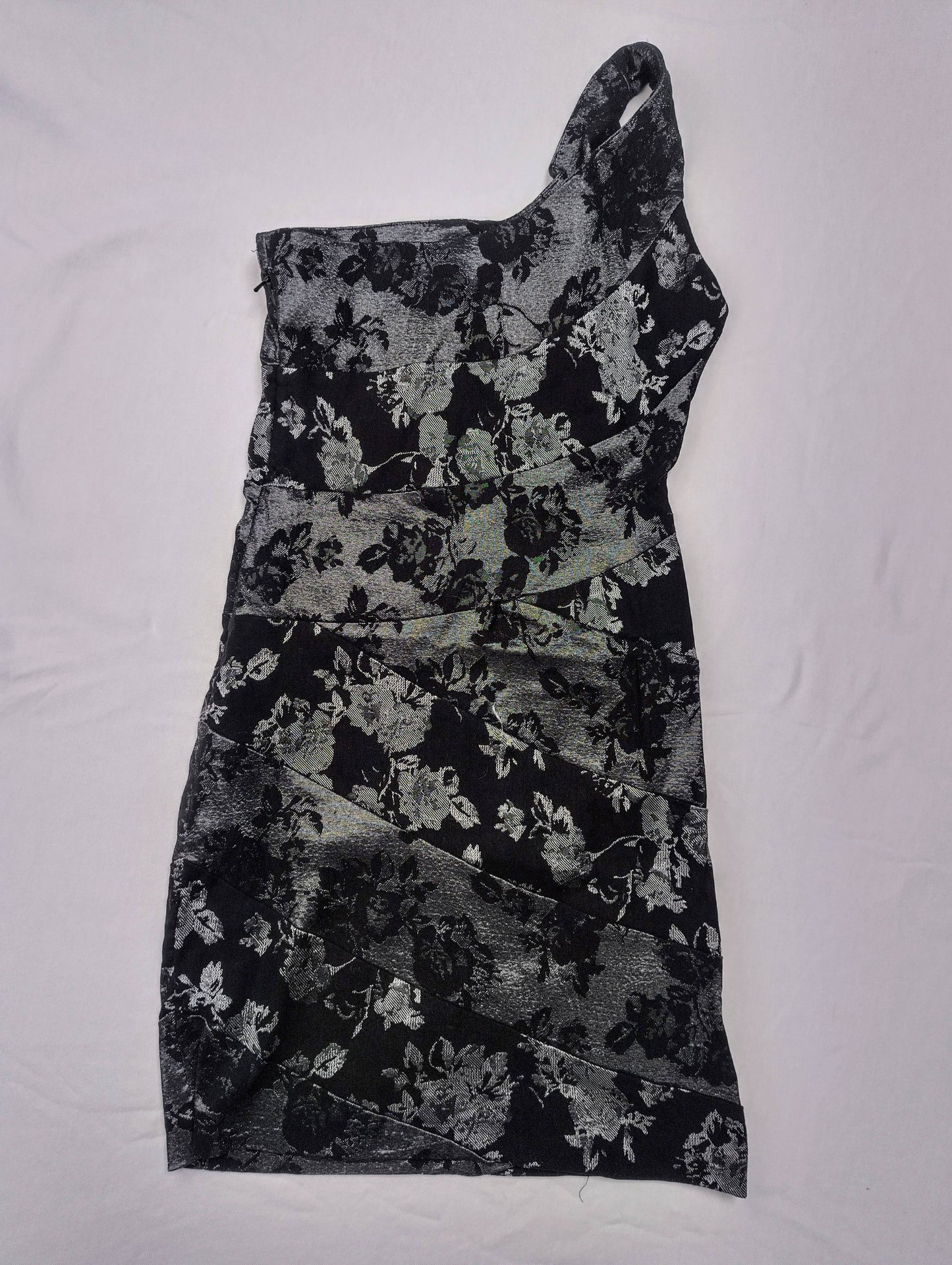 Jane Norman One-Shoulder Floral Dress