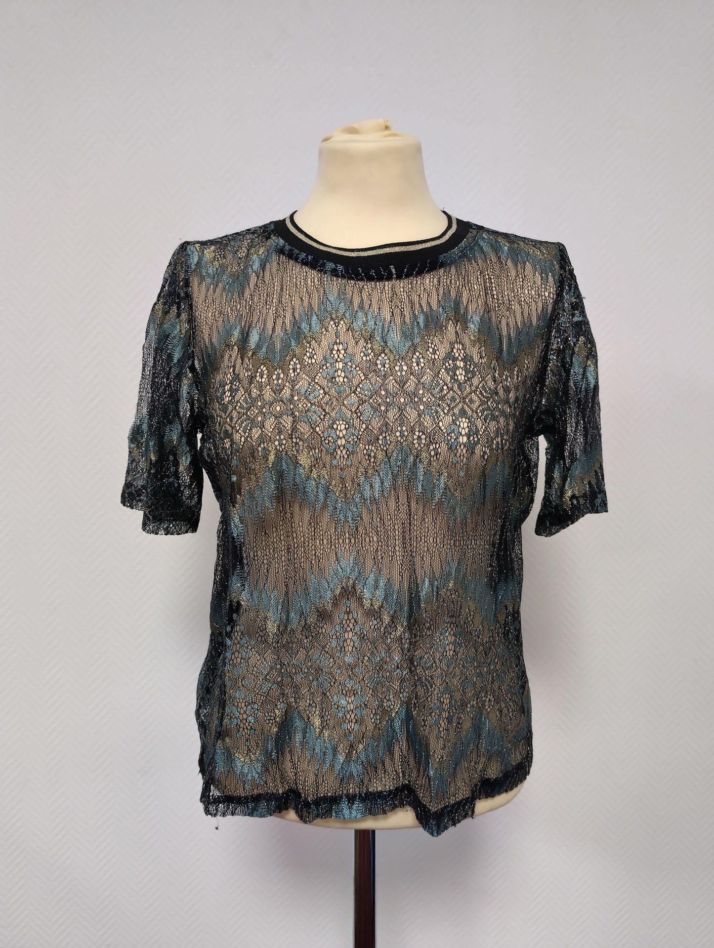 Front view of lace top