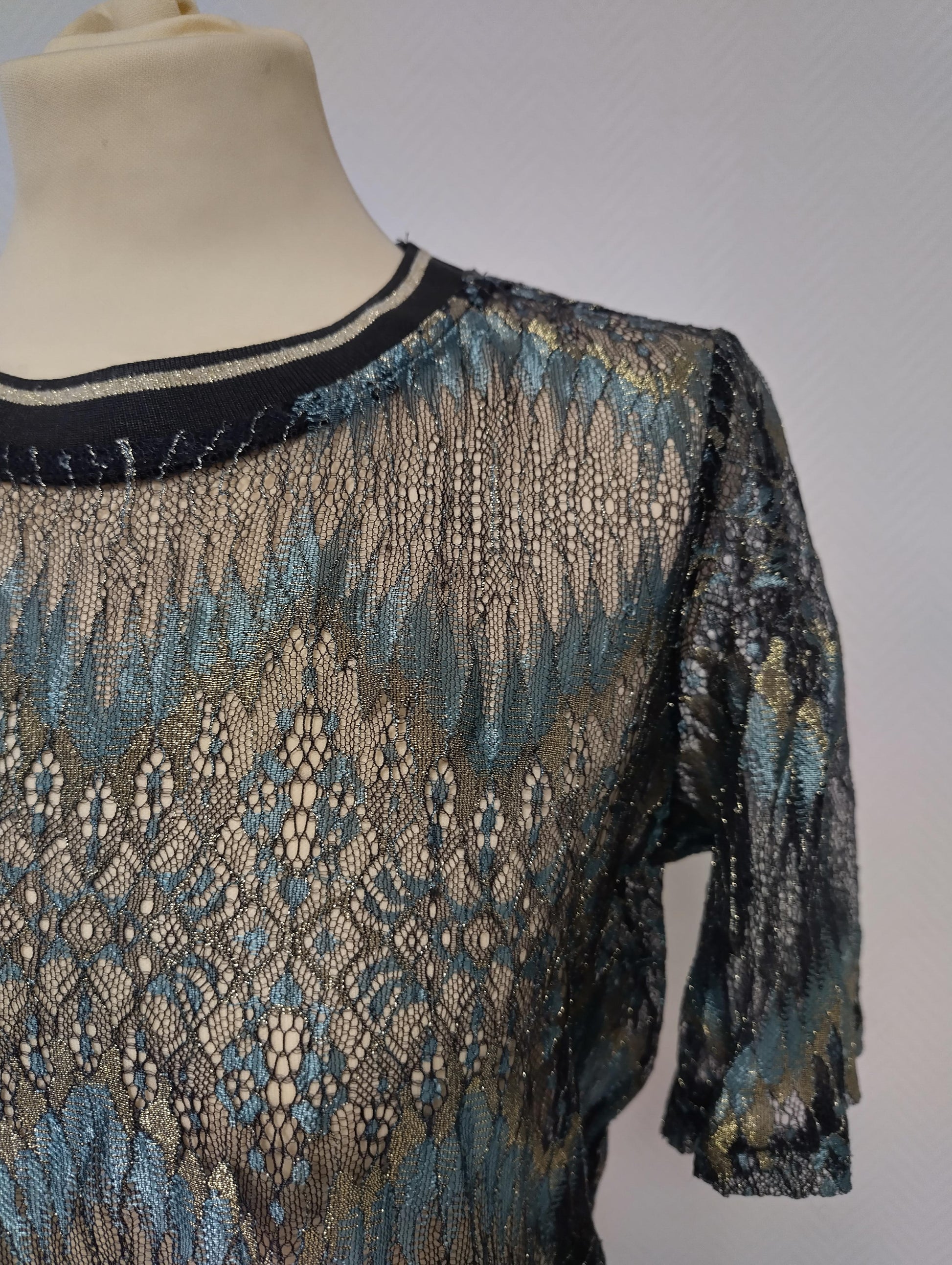 Close-up of lace details