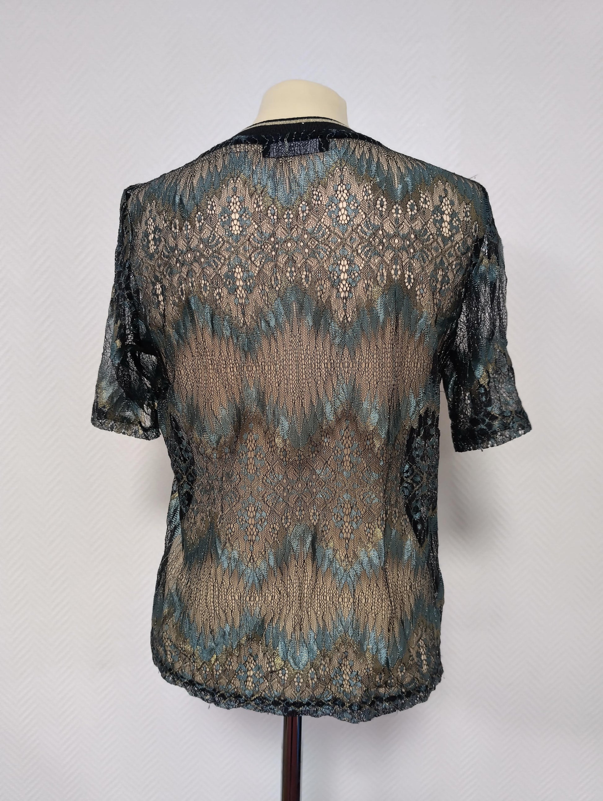 Back view of lace top