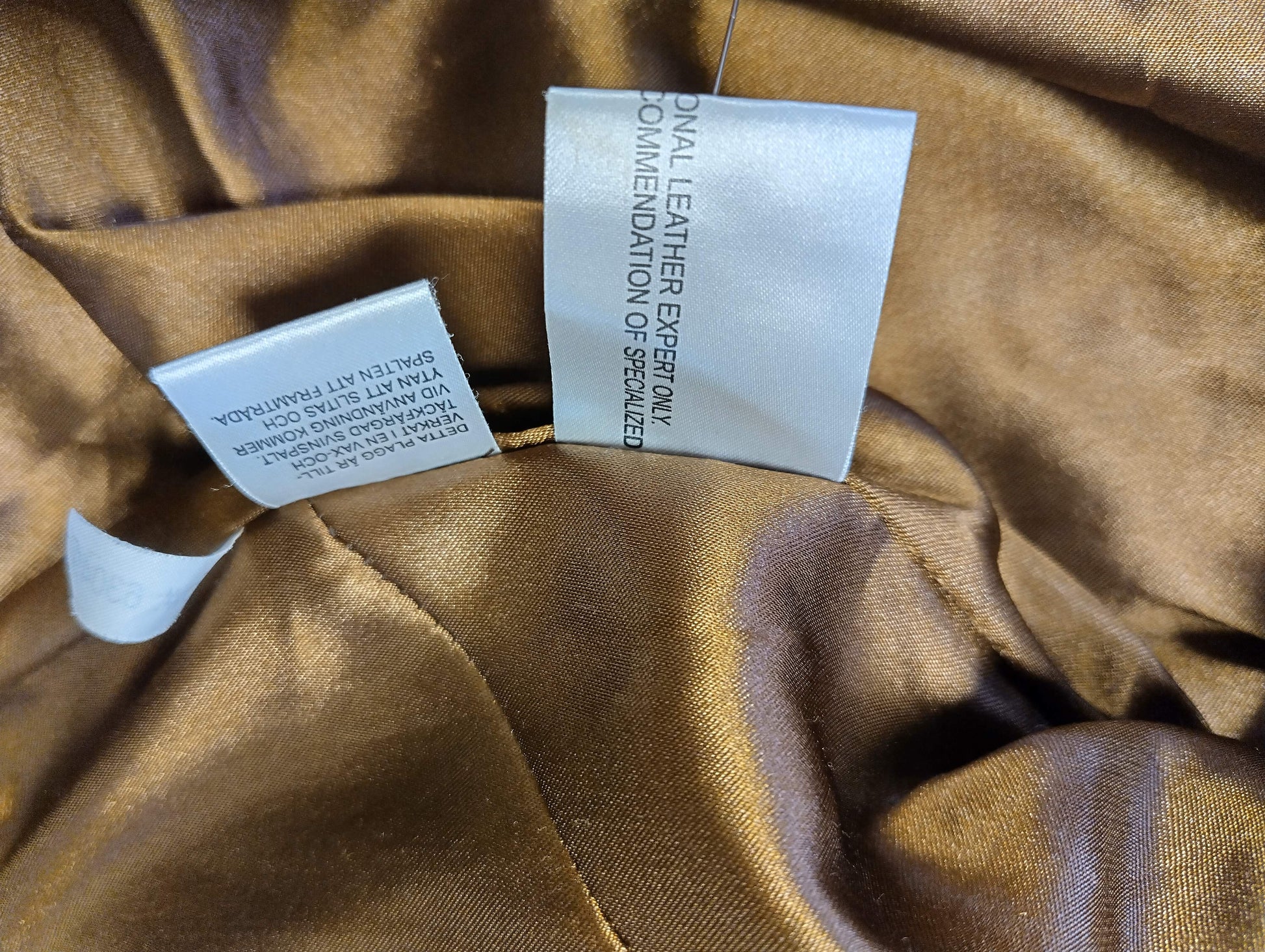 Care instructions of the leather jacket