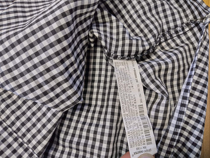 Zara Basic Off-Shoulder Gingham Top