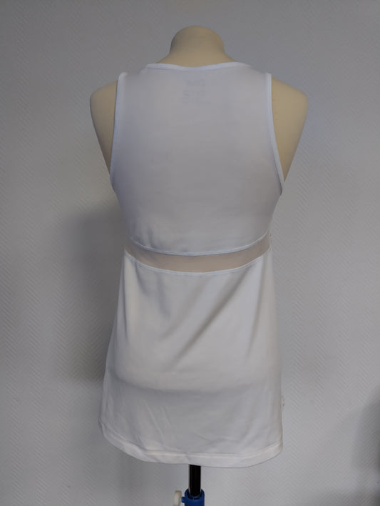 Back view of a lightweight sports tank top