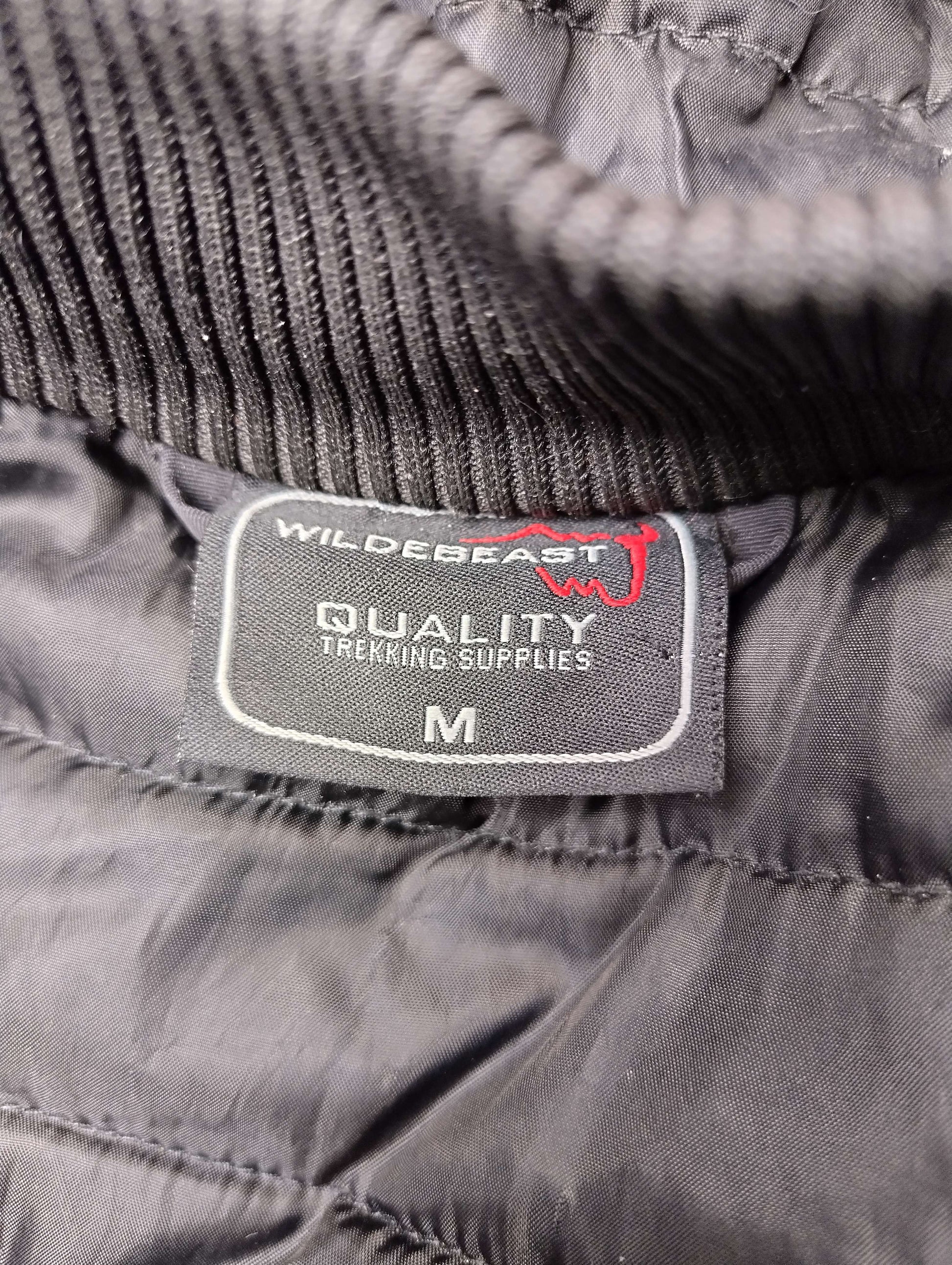 Label of Wildebeest jacket (size M)