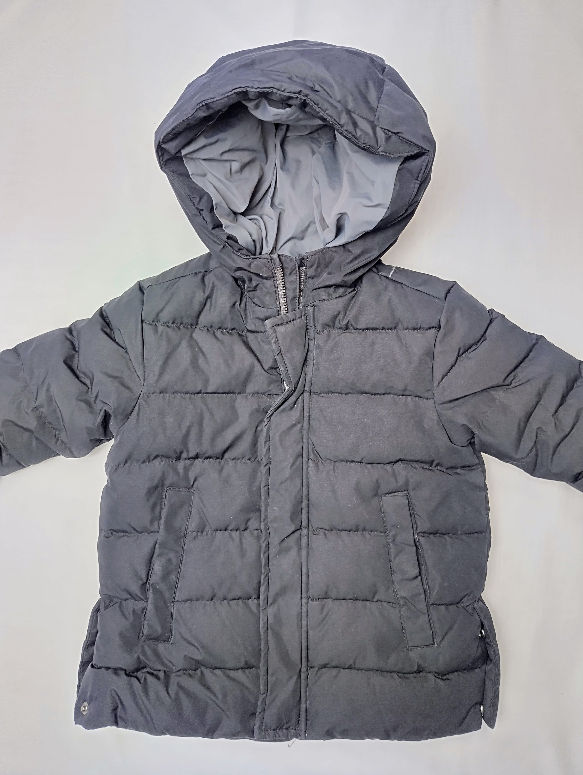 Front view of a kids puffer jacket