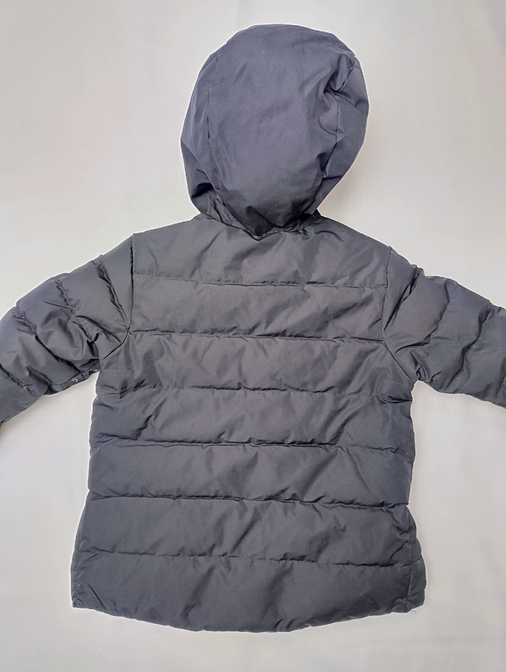 Back view of the kids puffer jacket
