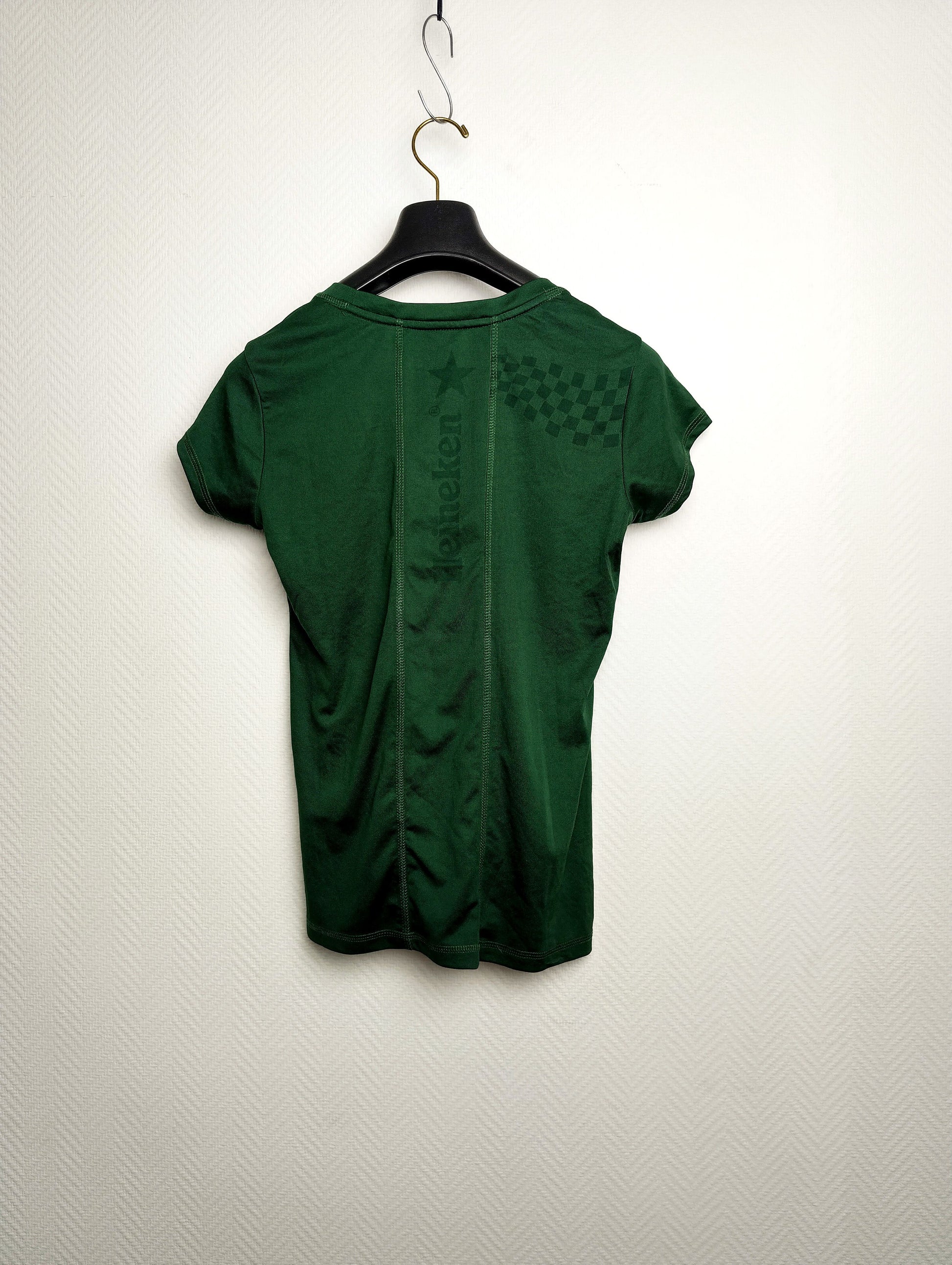 Back view of green Heineken Formula 1 t-shirt