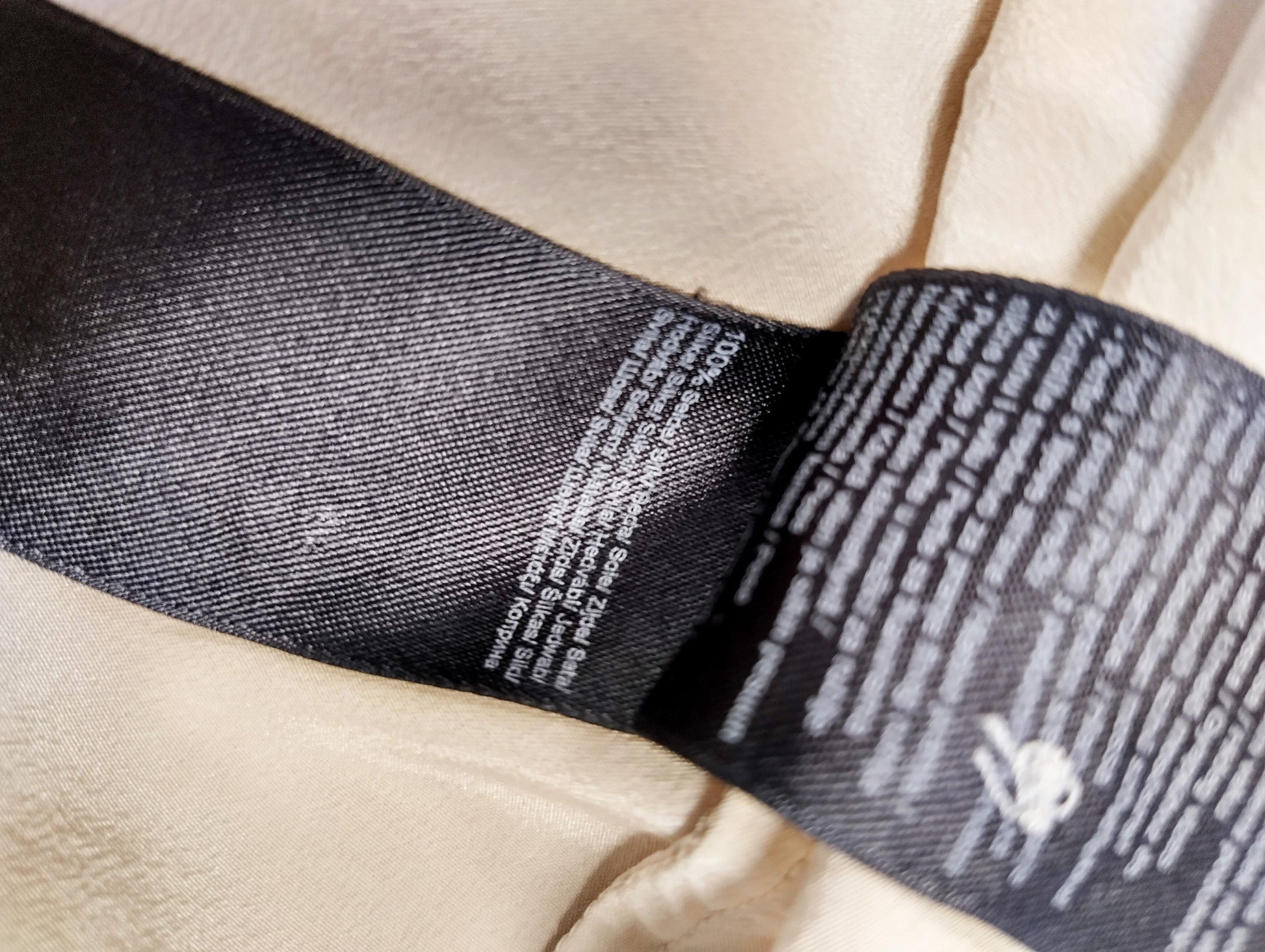 Care instructions for beige blouse