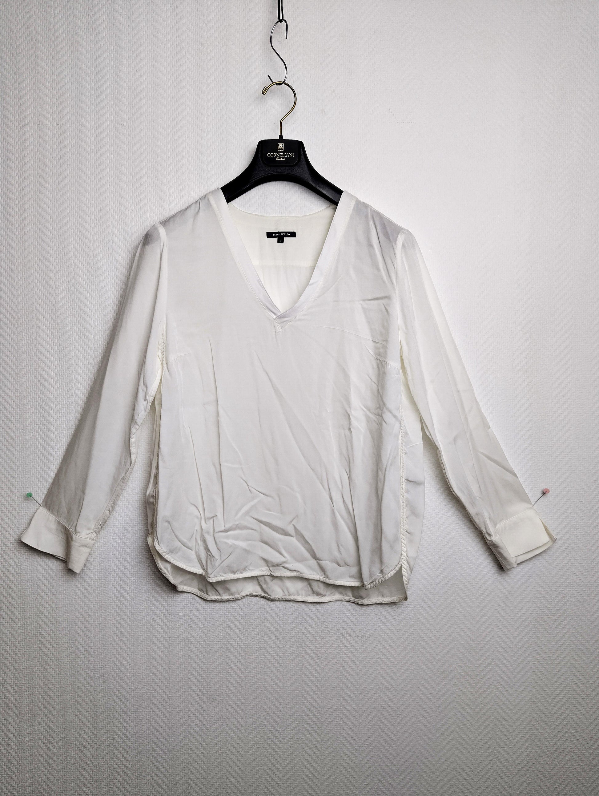 Front view of the white blouse
