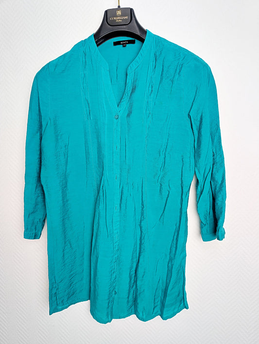Teal blouse front view