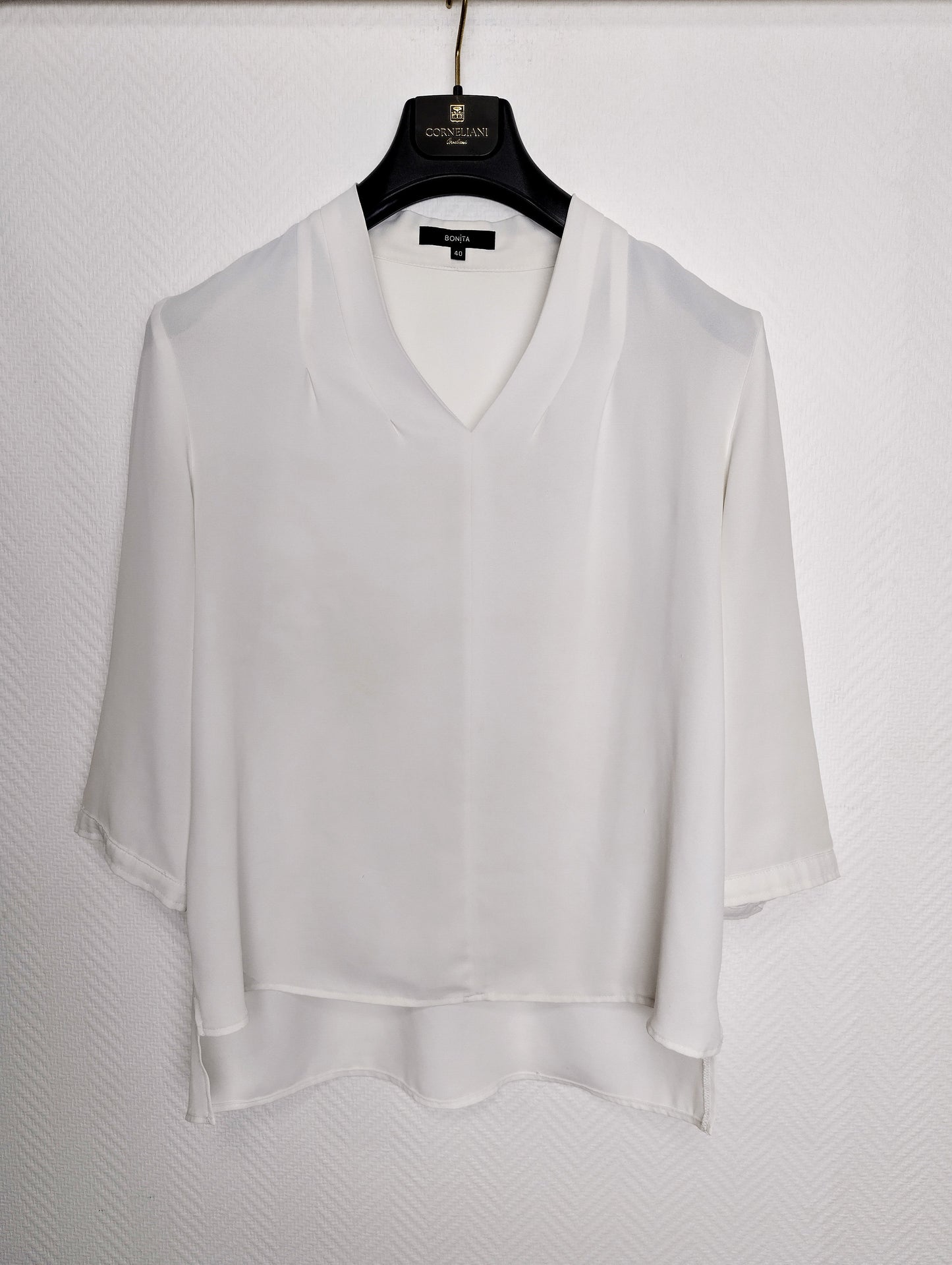 Front view of the white blouse
