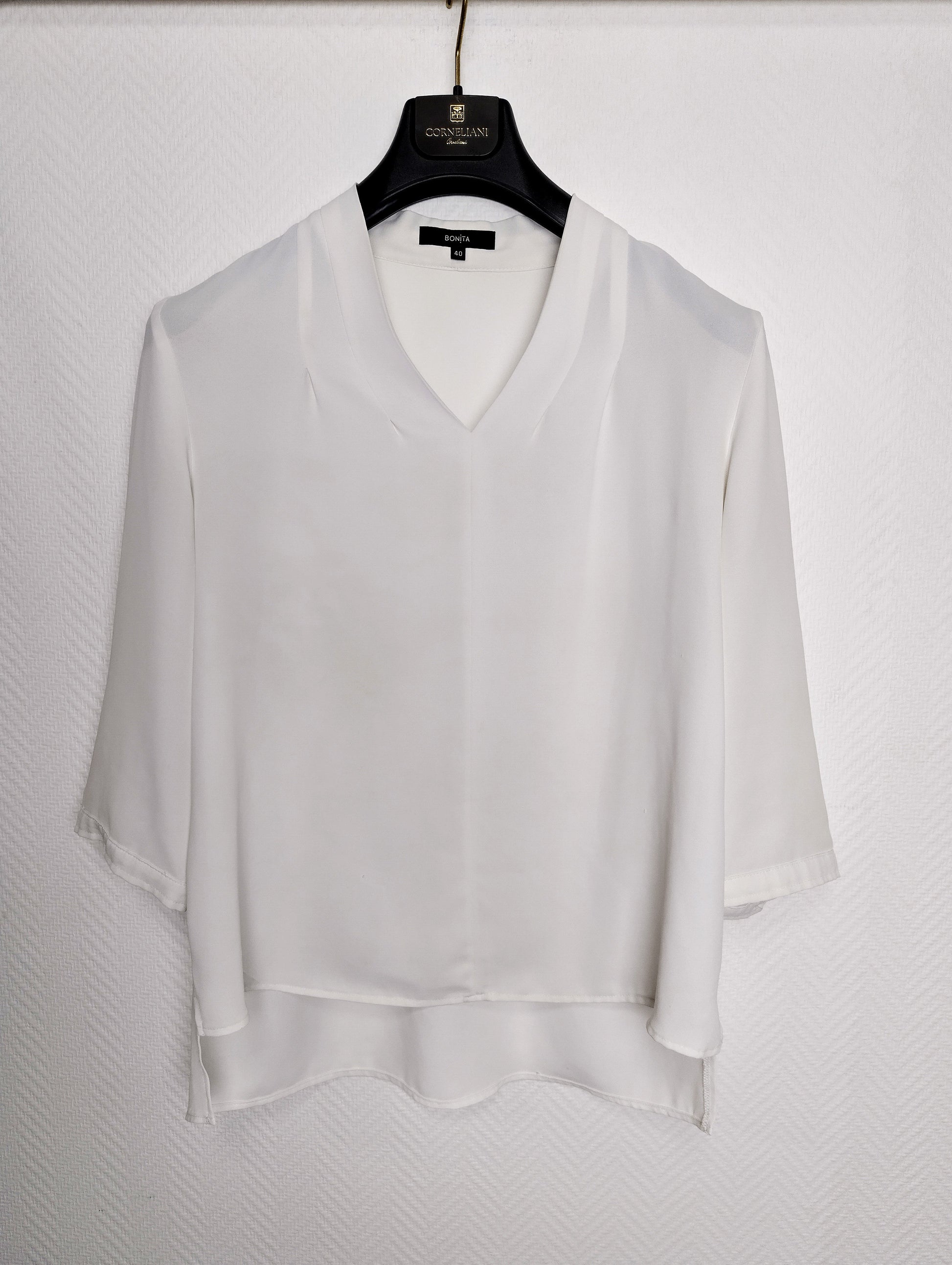 Front view of the white blouse
