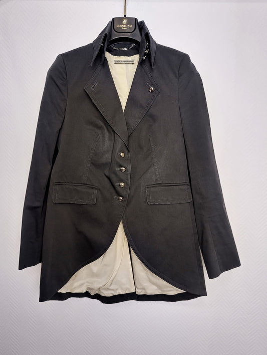 Front view of black blazer