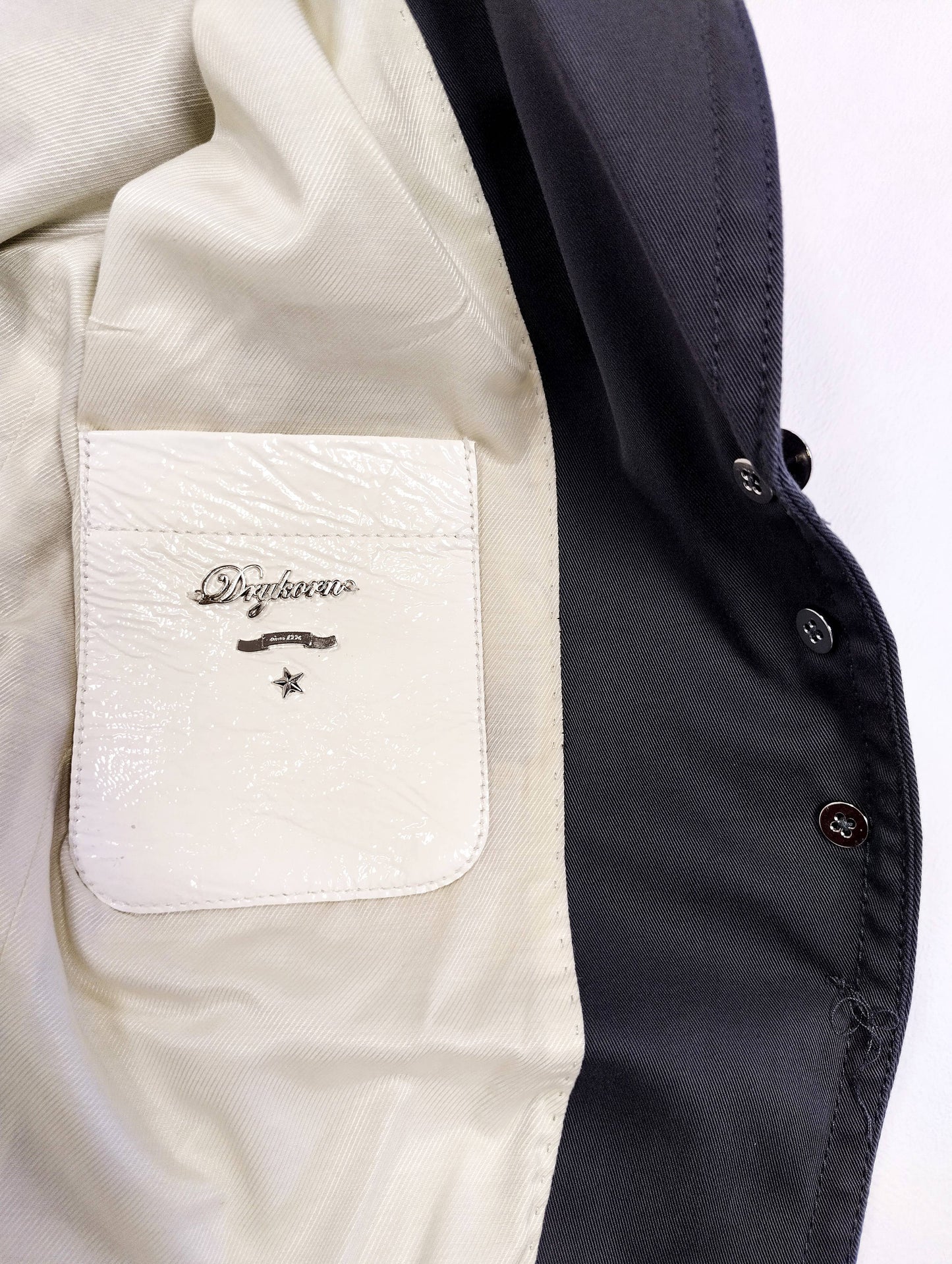 Inside pocket detail of the blazer